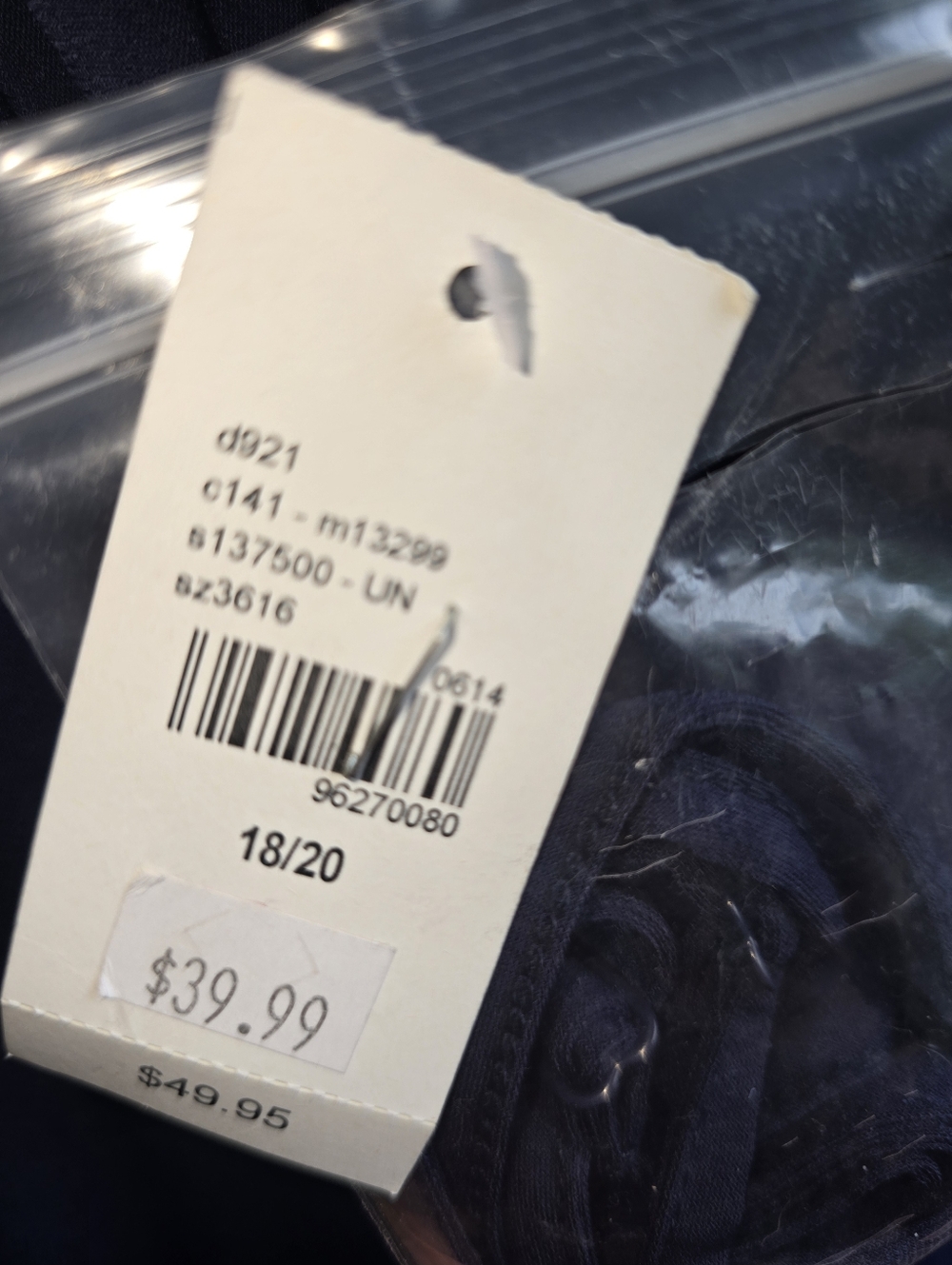 Strapless Beaded Lane Bryant 1820 Plus Navy Blue Women’s Dress - Picture 4 of 8